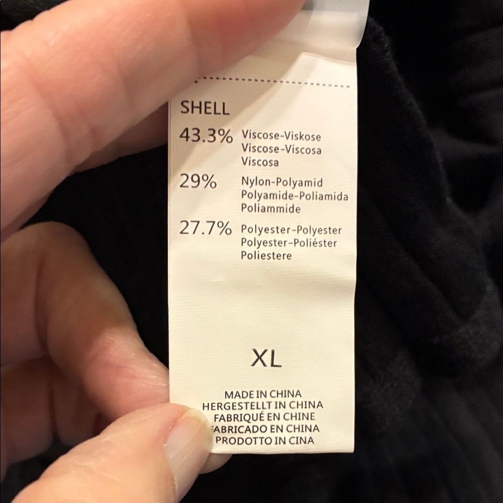 NWT Elegant Black Maternity Wrap Dress XL - Picture 4 of 4